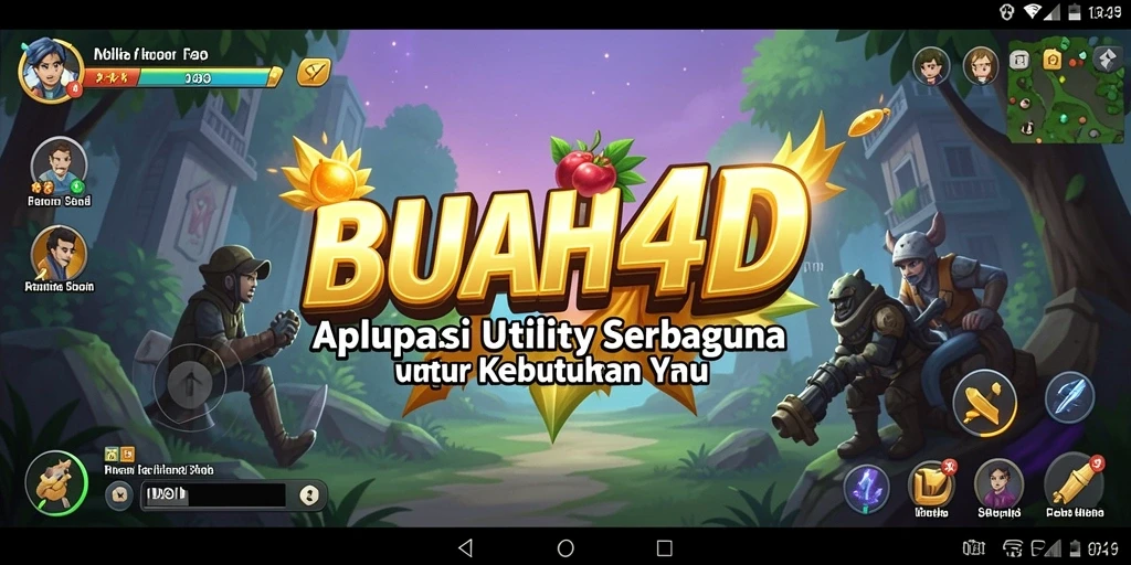 Tampilan utama BUAH4D dengan fitur pengingat dan analitik.