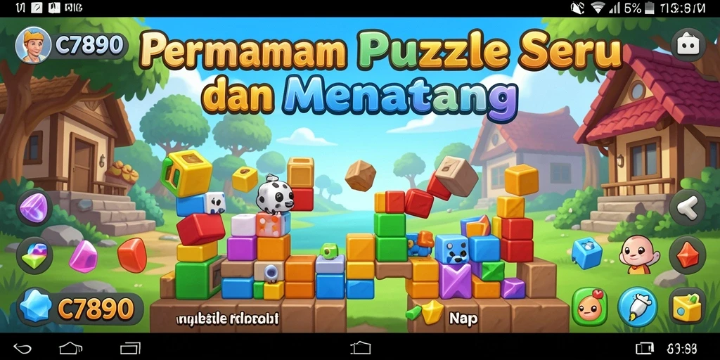 Tampilan gameplay puzzle C7890 yang seru dan menantang.