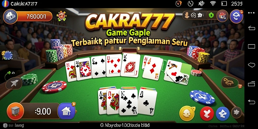 Tampilan gameplay Gaple yang seru dan interaktif di CAKRA777.