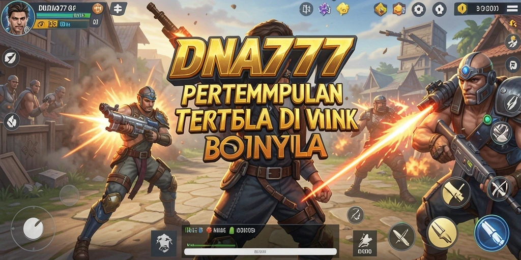 Screenshot gameplay menegangkan dari DNA777 dalam pertempuran Battle Royale.
