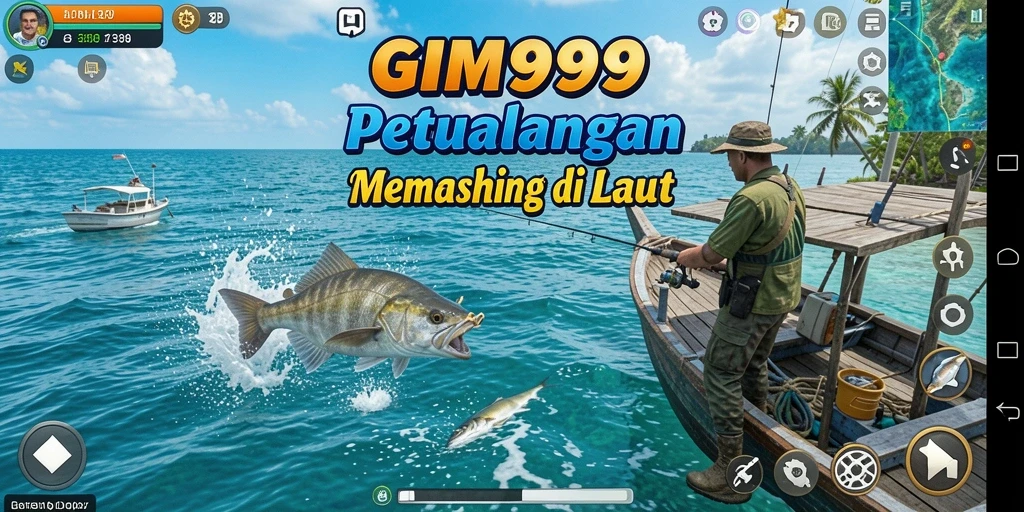 Gameplay menarik di GIM999 dengan berbagai jenis ikan dan lokasi.