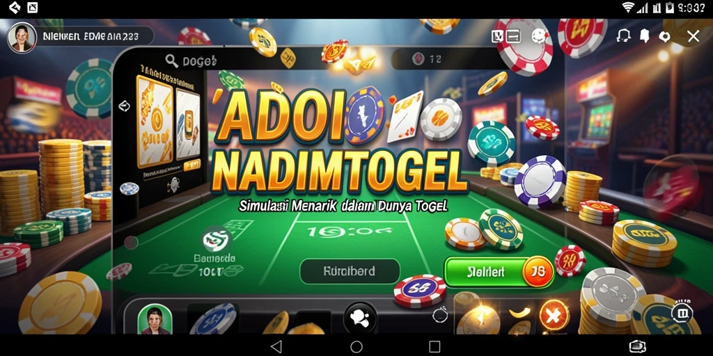 Tampilan gameplay NADIMTOGEL yang menarik dalam simulasi togel.