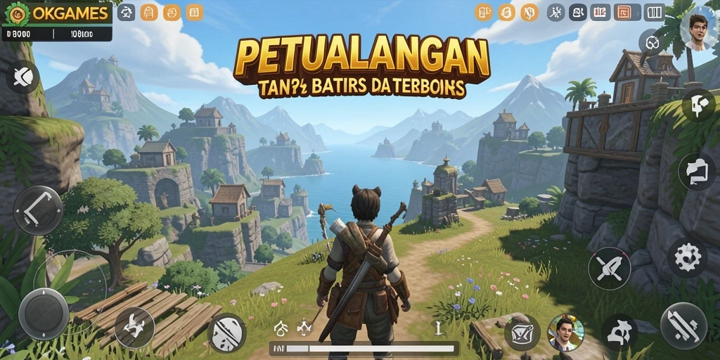 Tampilan gameplay Open World yang memukau dari OKGAMES.
